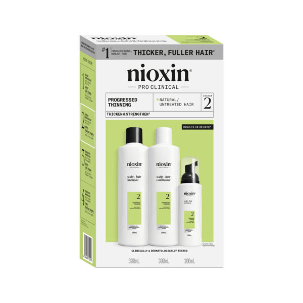 nioxin pro clinical system 2 for natural hair with progressed thinning 4064666844503