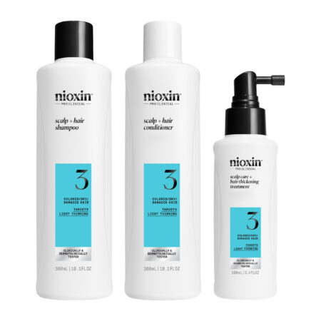 nioxin pro clinical system 3 for color treated hair with light thinning 4064666844015